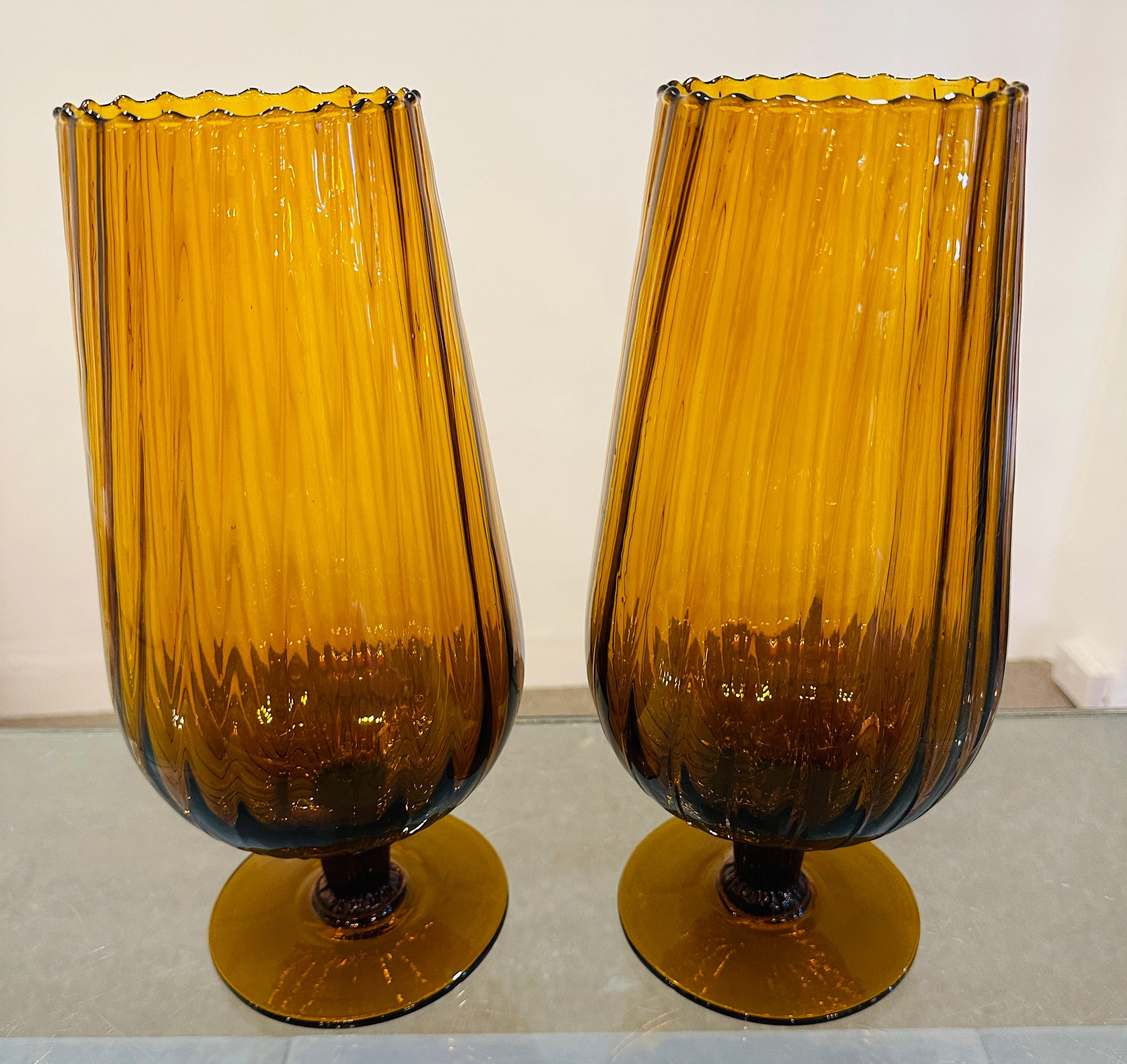 1960 glass vases