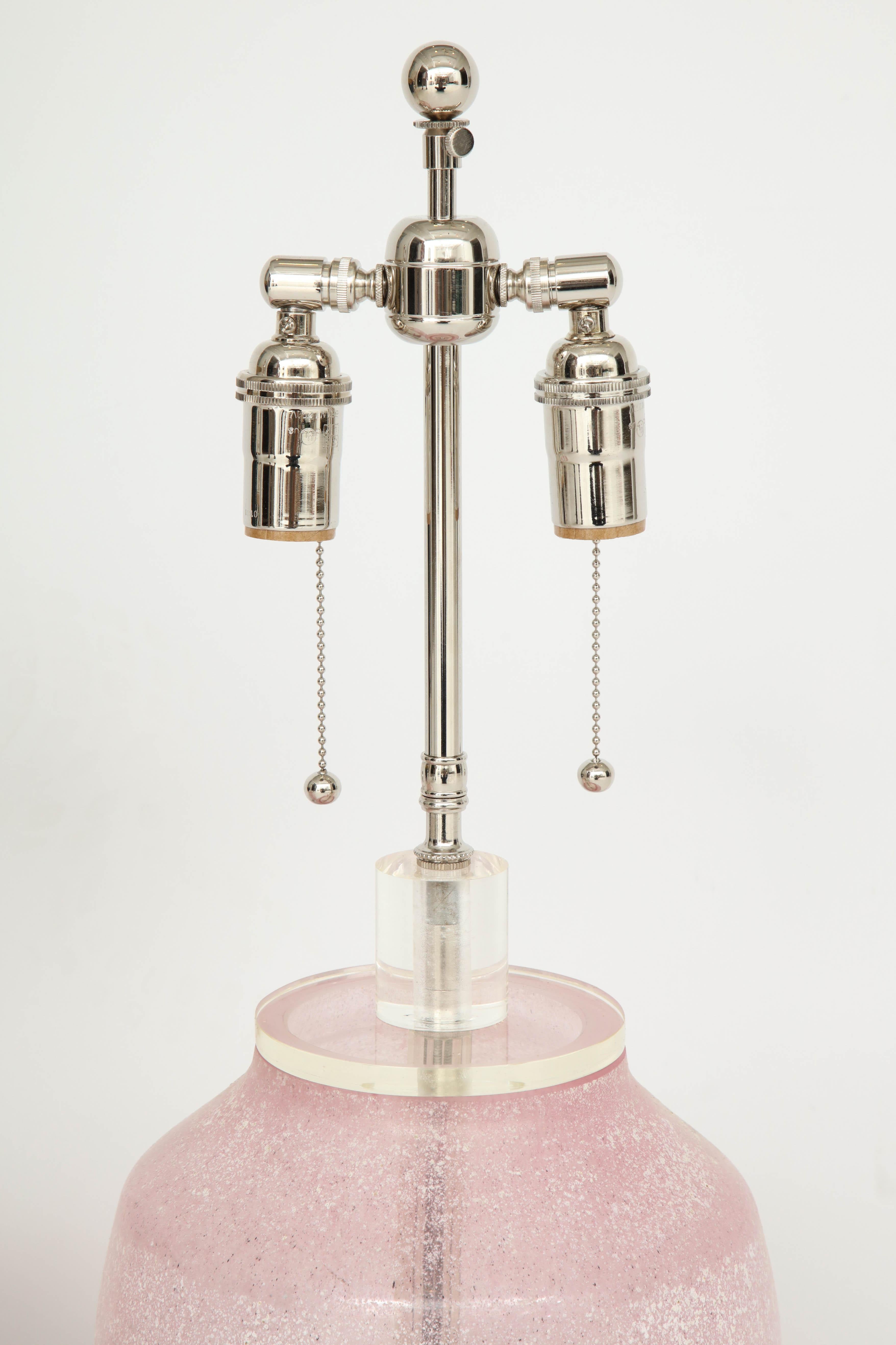 Mid-20th Century Pair of Large 1960s Lamps by Cenedese