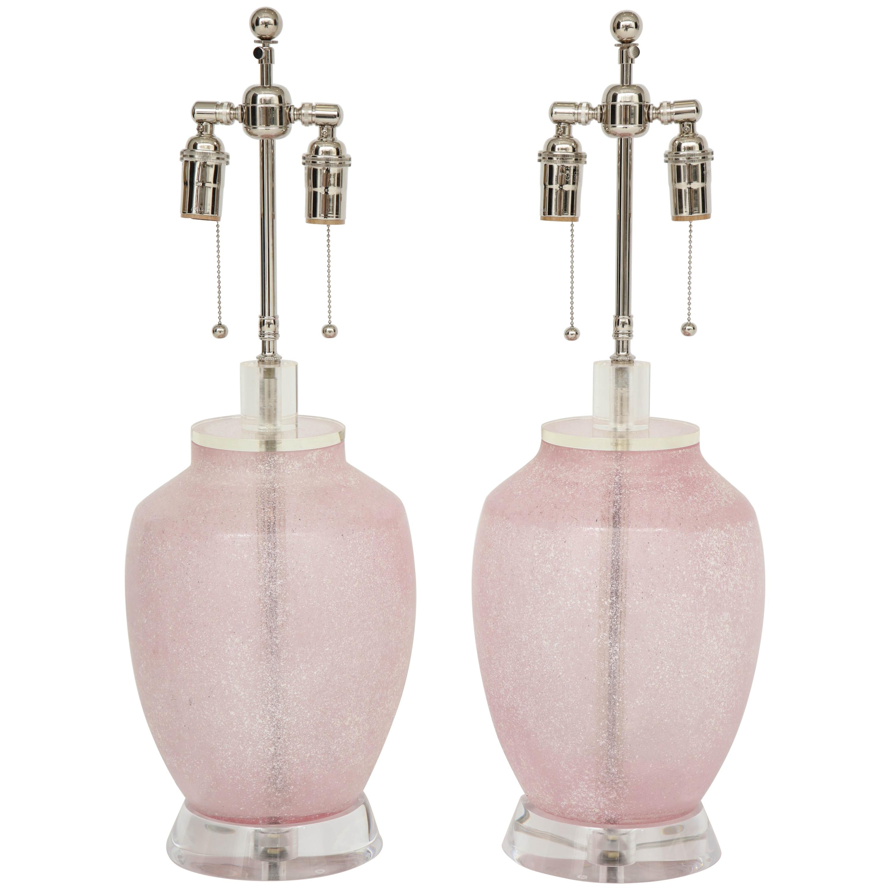 Pair of Large 1960s Lamps by Cenedese