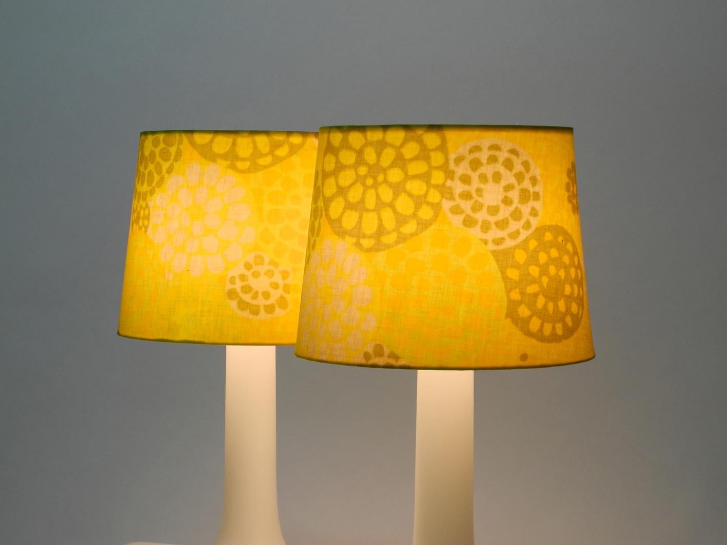 Mid-20th Century Pair of Large 1960s Luxus Vittsjö Glass Table Lamps Made in Sweden