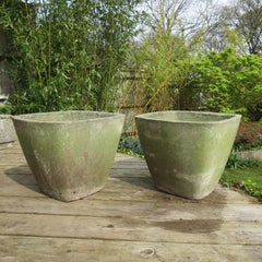 Pair of large 1970 s concrete Garden planters