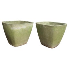 Pair of large 1970 s concrete Garden planters