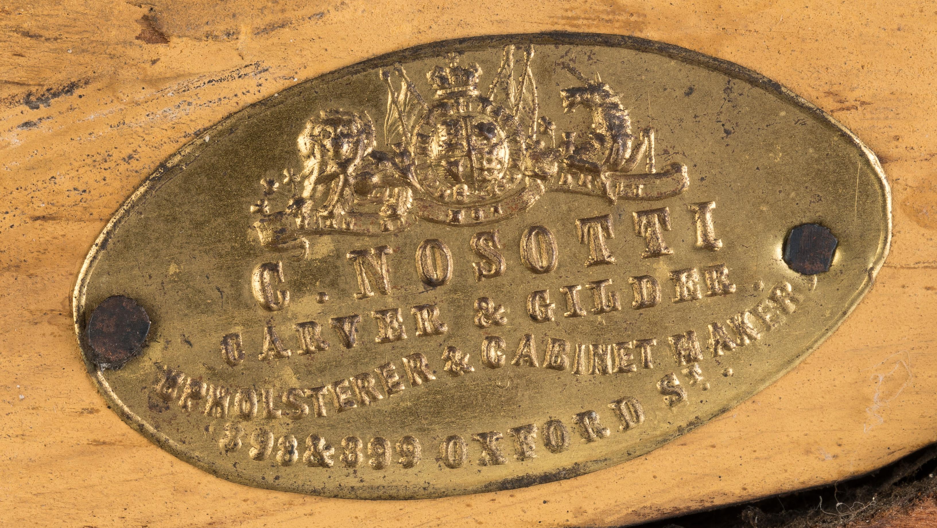 XIXe siècle Paire de grands miroirs en bois doré sculpté du 19ème siècle par Charles Andrea Nosotti en vente