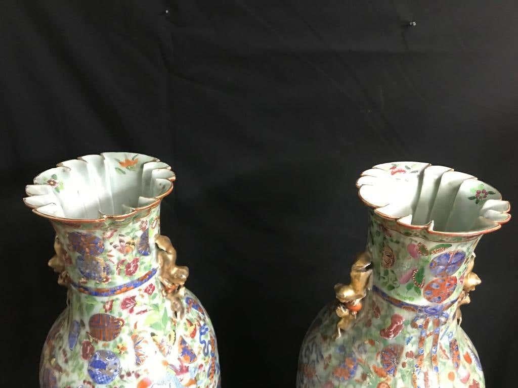 Pair of Large 19th Century Chinese Vases 4