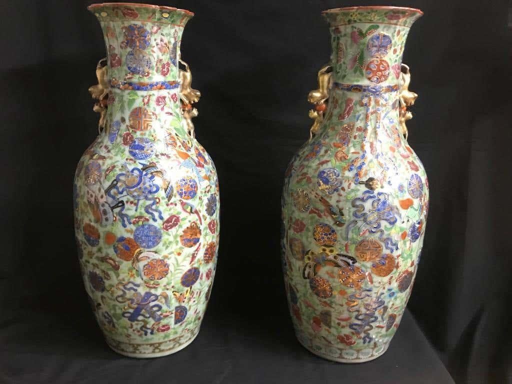 20th Century Pair of Large 19th Century Chinese Vases