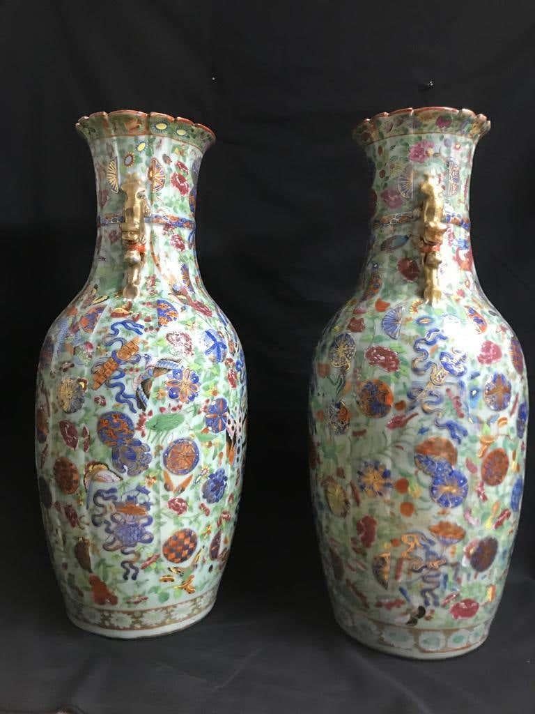 Pair of Large 19th Century Chinese Vases 2