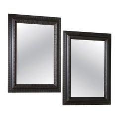 Pair of large 19th Century Ebonised Italian wall mirrors