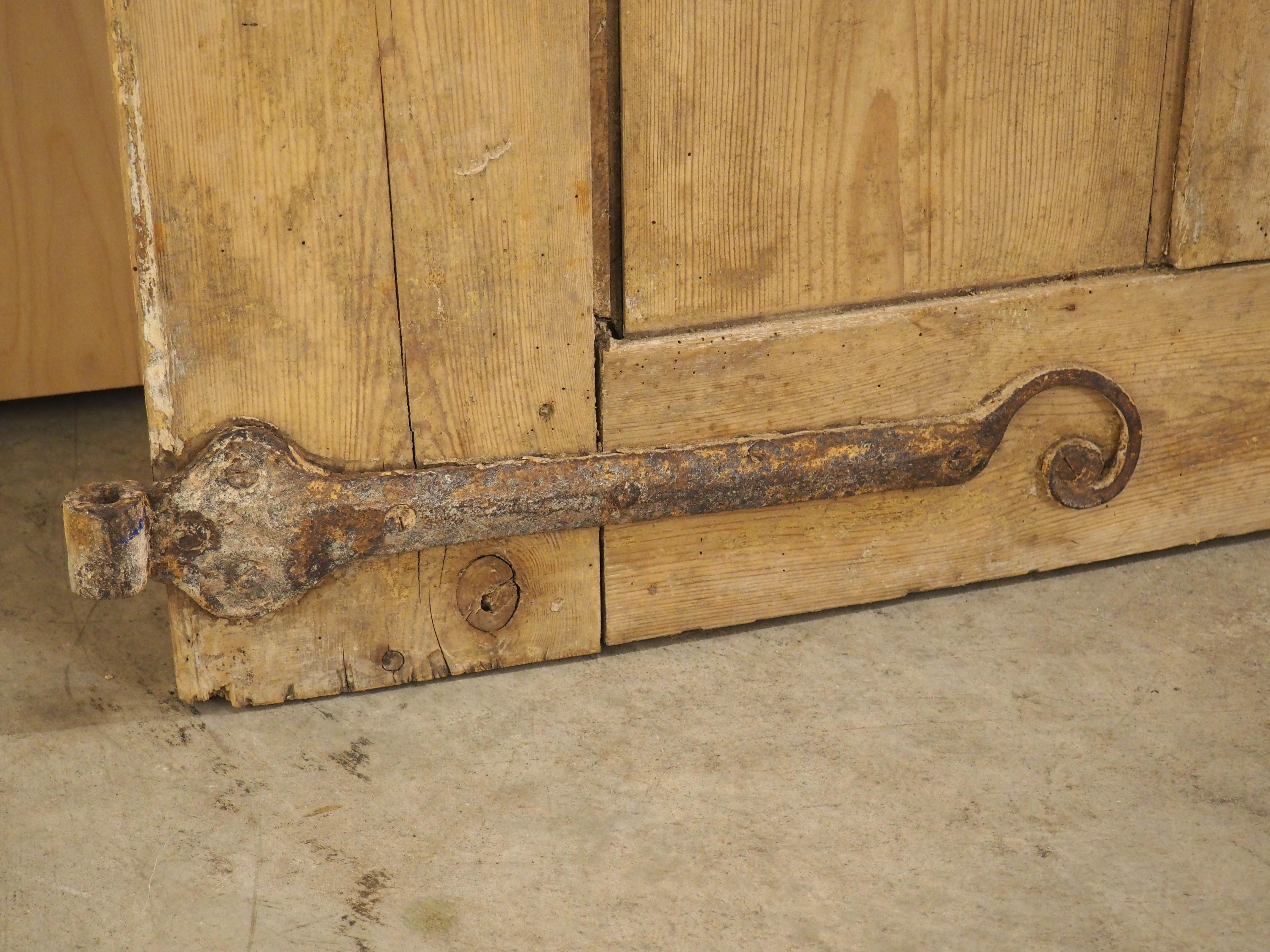 Pair of Large 19th Century French Gothic Style Doors in Carved Pine 15