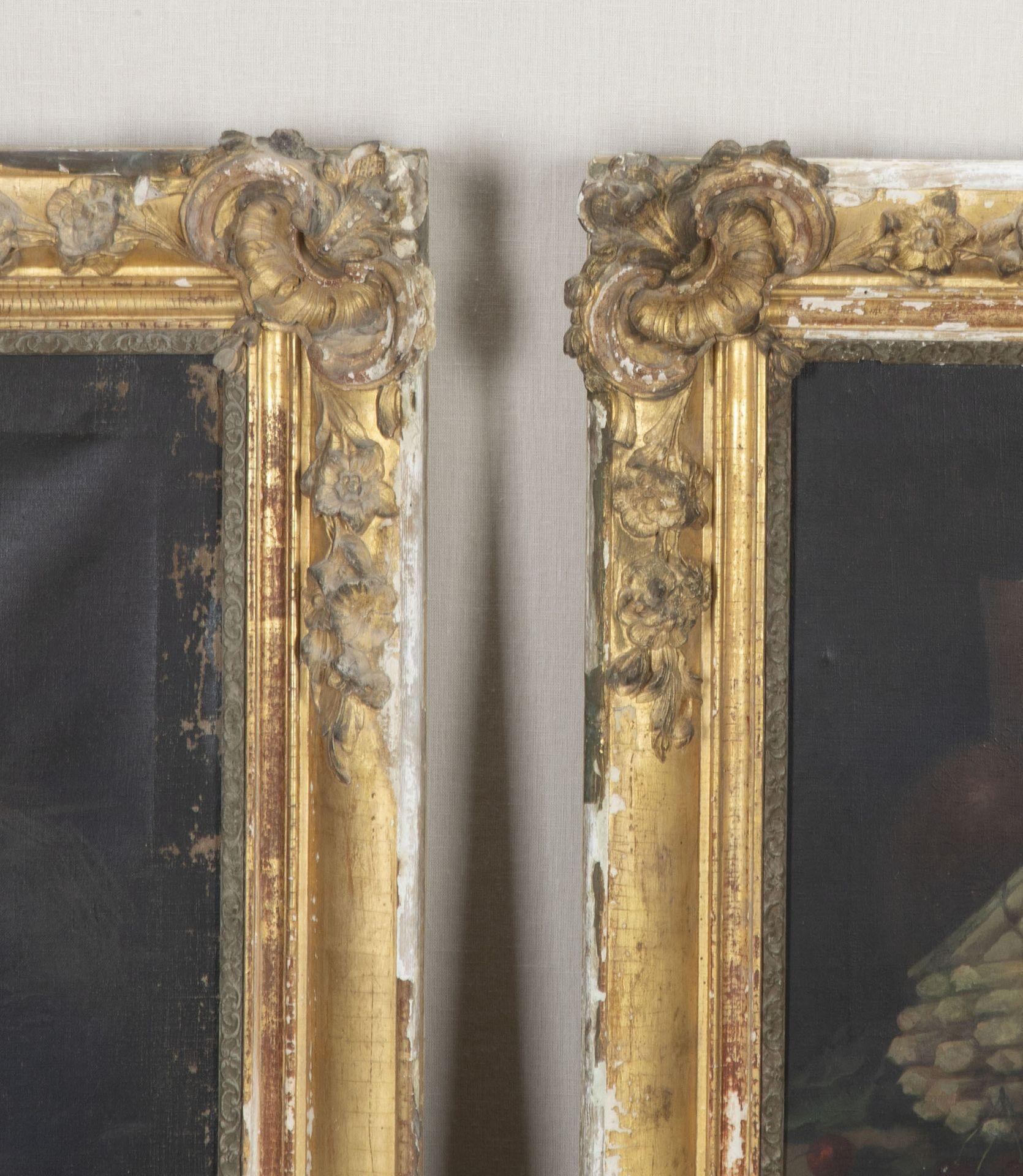 Paar große französische Stillleben aus dem 19. Jahrhundert in Öl auf Leinwand im Angebot 4