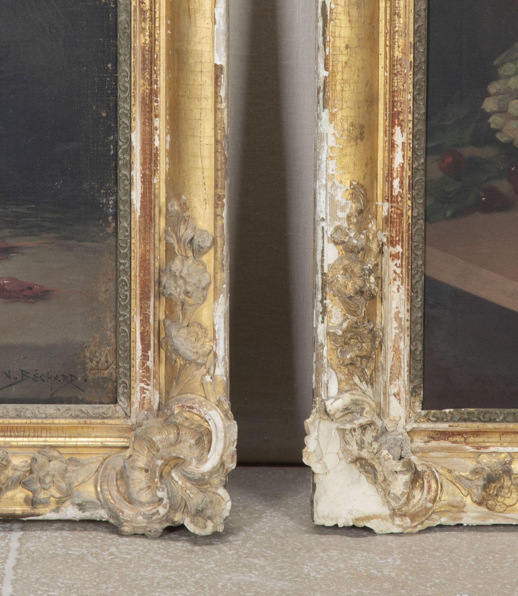 Paar große französische Stillleben aus dem 19. Jahrhundert in Öl auf Leinwand im Angebot 5