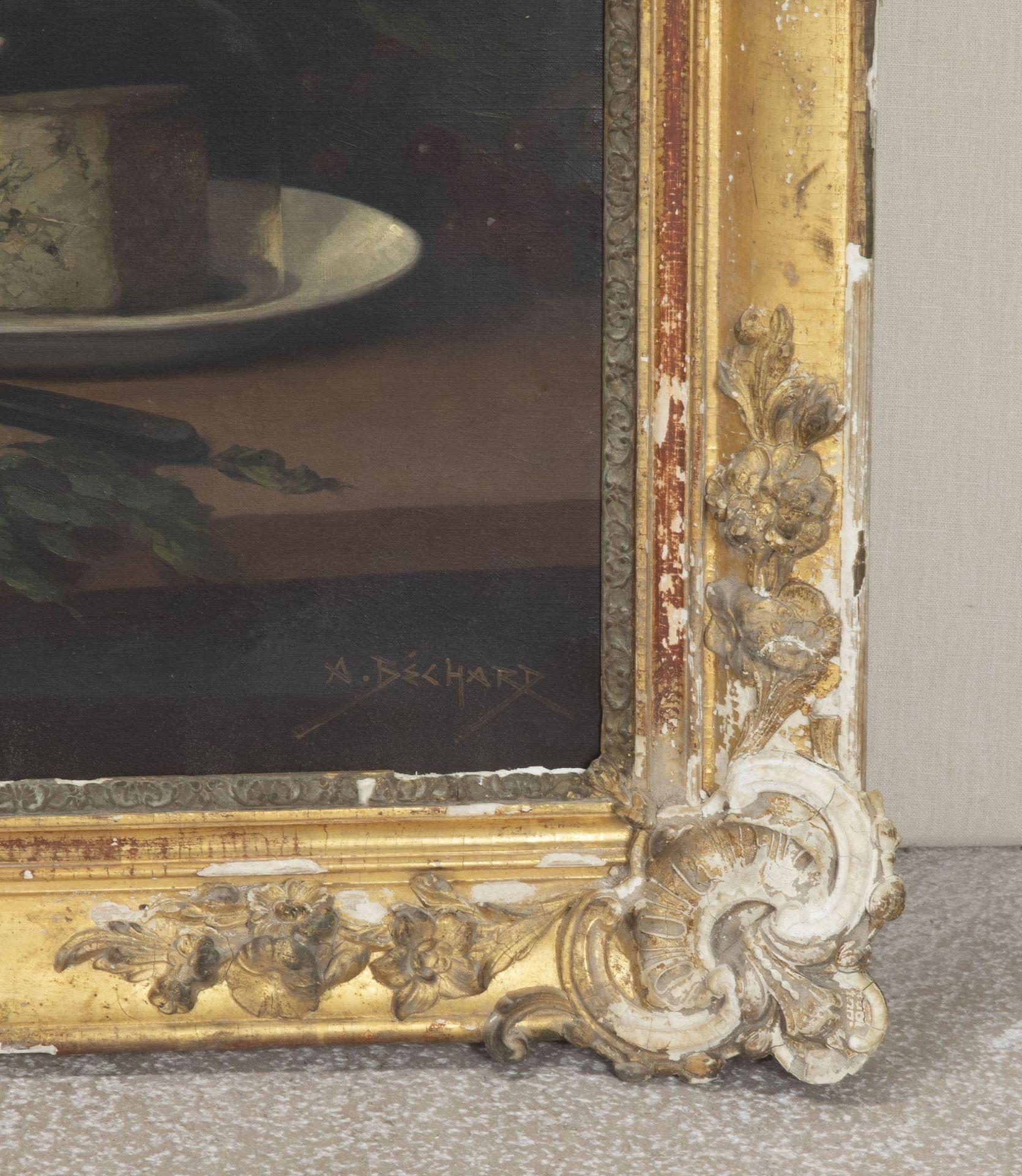 Paar große französische Stillleben aus dem 19. Jahrhundert in Öl auf Leinwand (Land) im Angebot