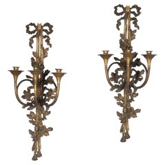 Pair of Large 19th Century French Wall Sconces