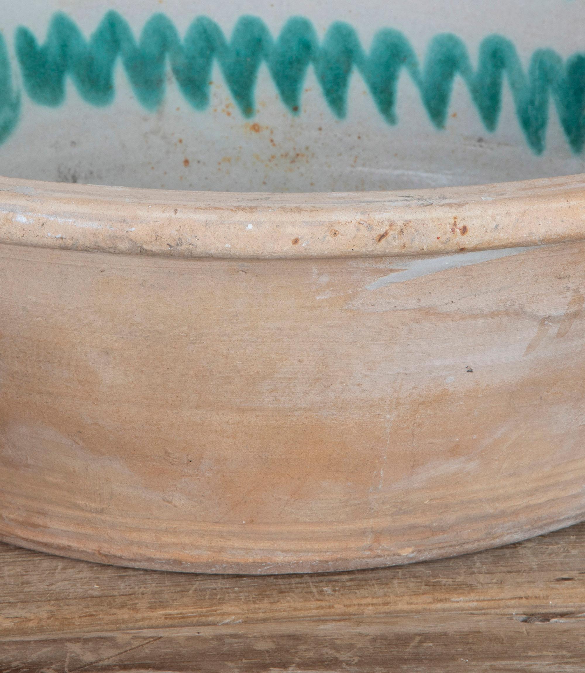 Pair of Large 19th Century Spanish Fajalauza Lebrillo Bowls For Sale at ...