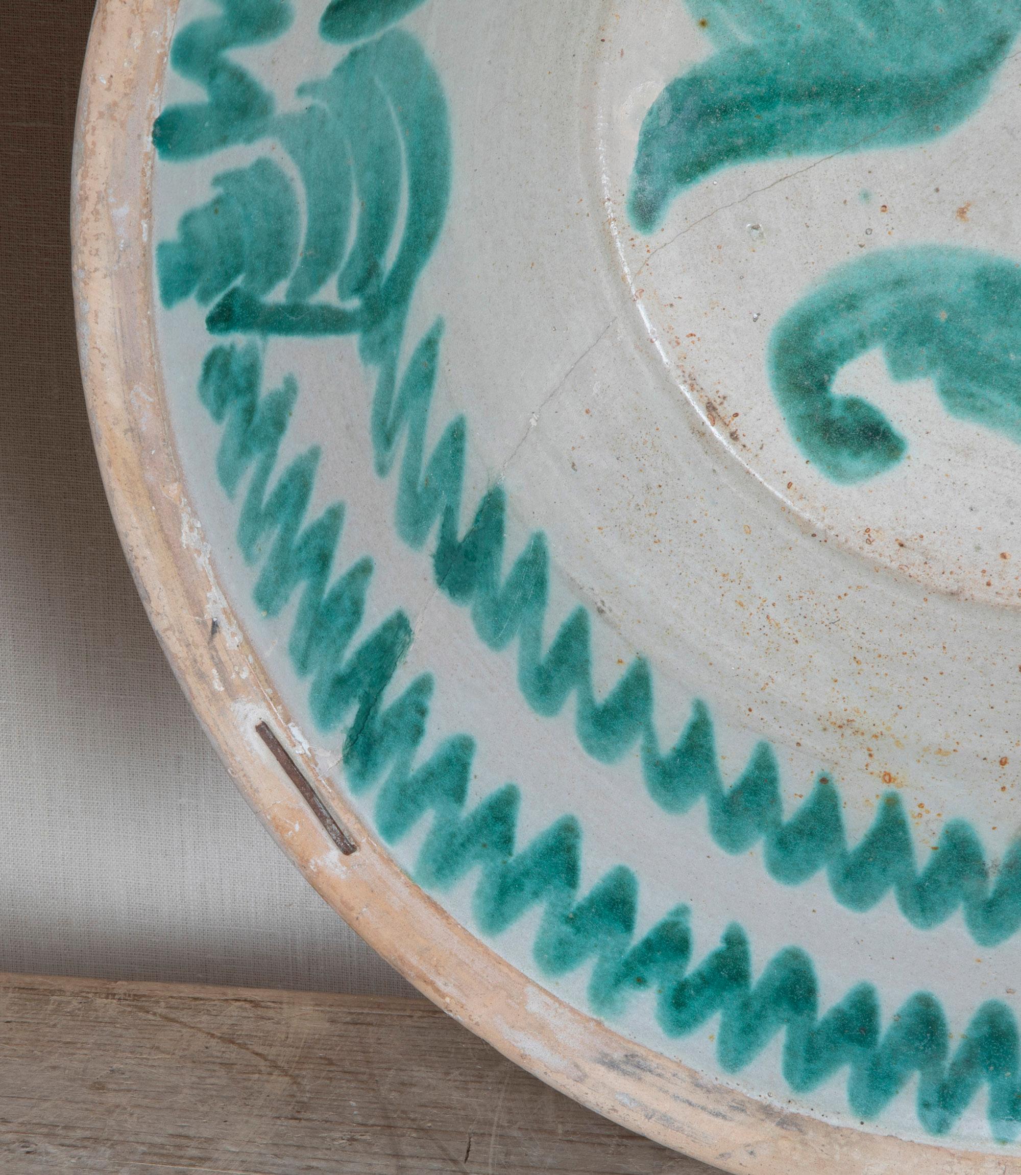 Pair of Large 19th Century Spanish Fajalauza Lebrillo Bowls For Sale at ...