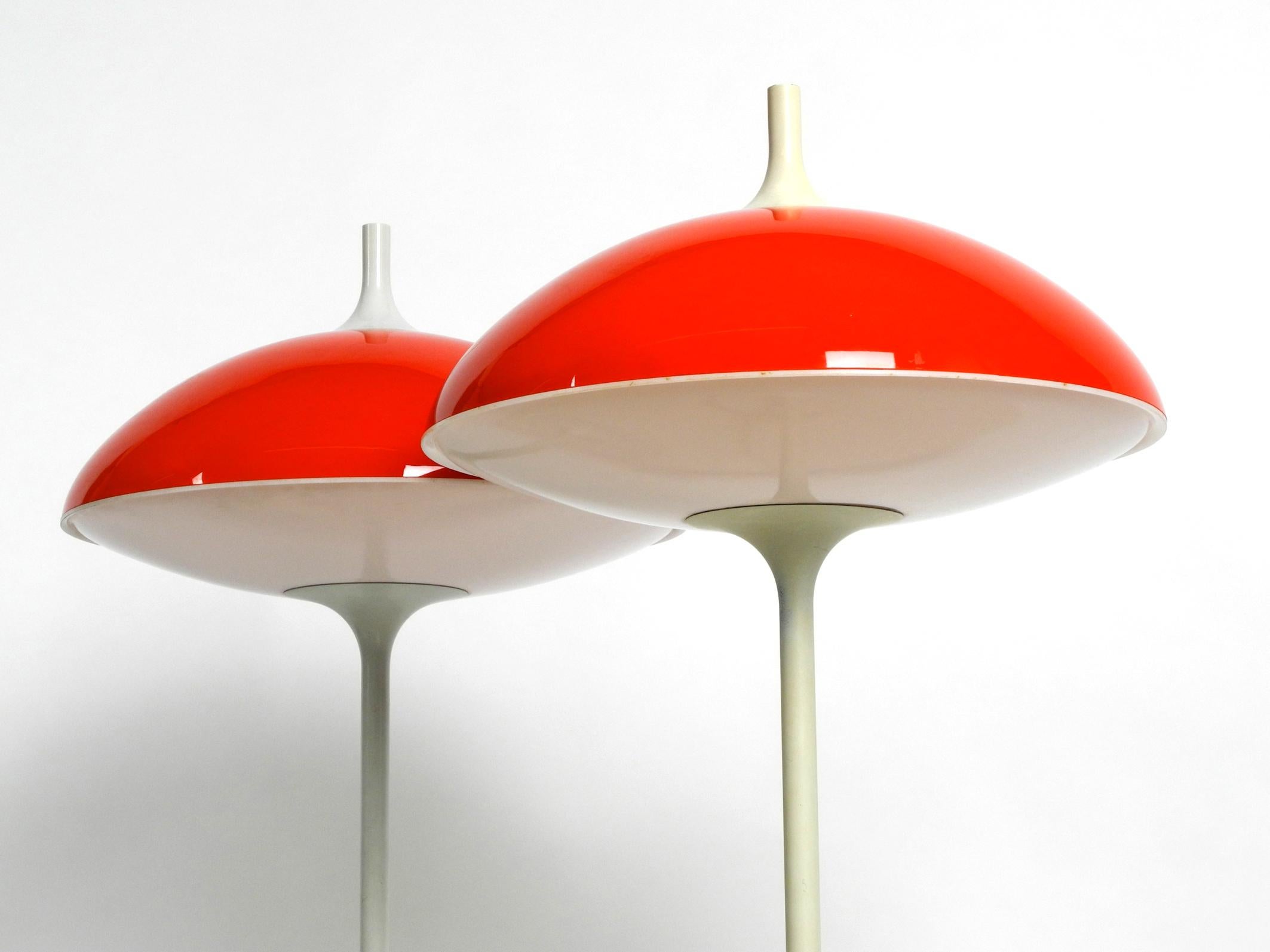 Pair of Large 1960s Pop Art Space Age Table Lamp by Temde Made in Switzerland 4