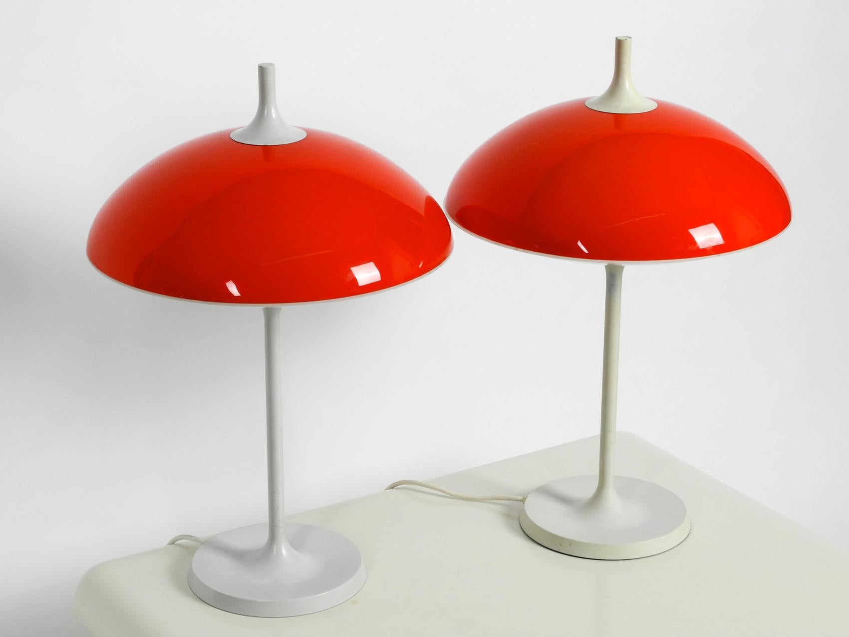 Mid-20th Century Pair of Large 1960s Pop Art Space Age Table Lamp by Temde Made in Switzerland