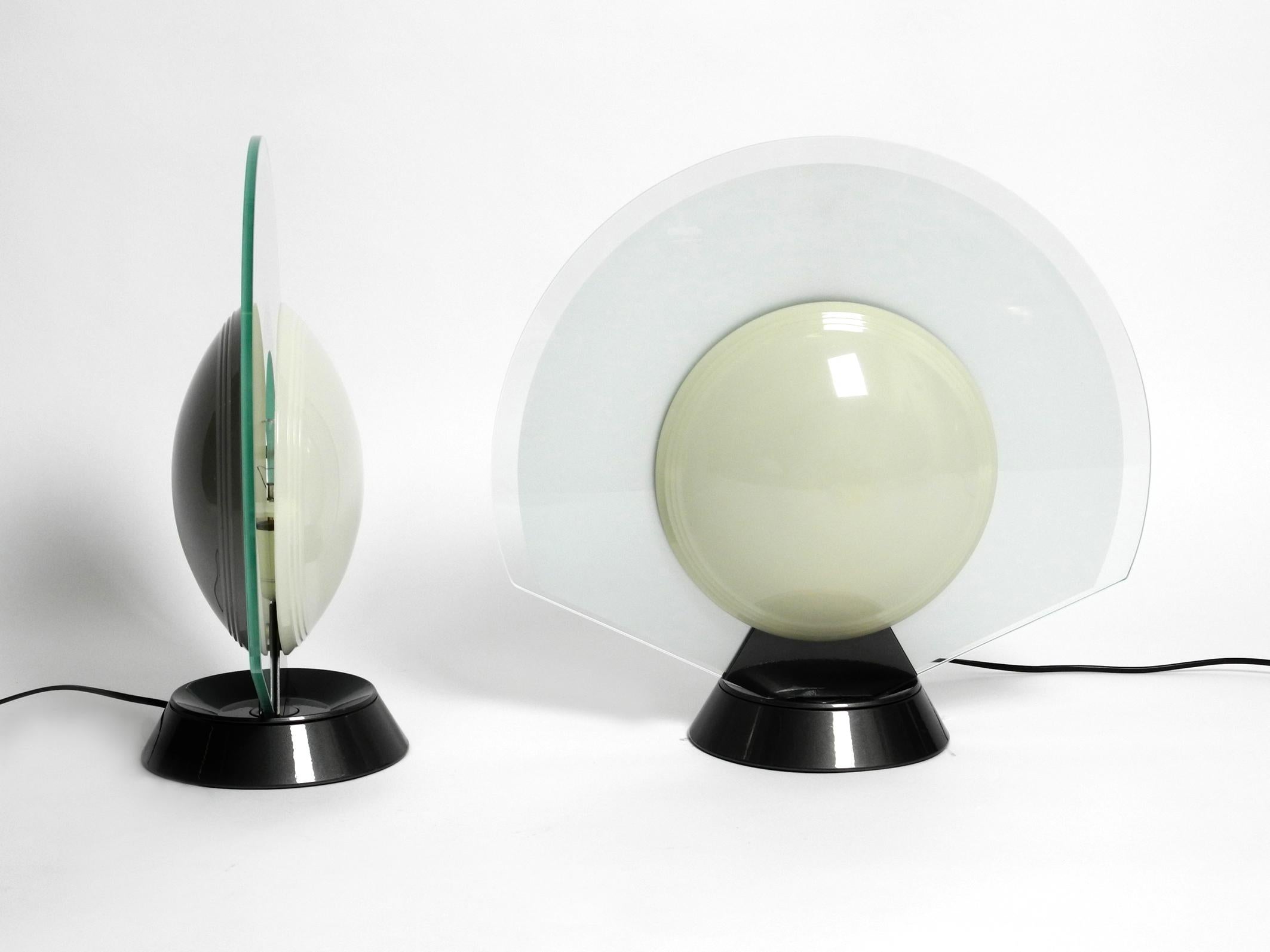 Pair of Large 1980s Table Lamps, Pier Giuseppe Ramella for Arteluce Model Tikal For Sale 7