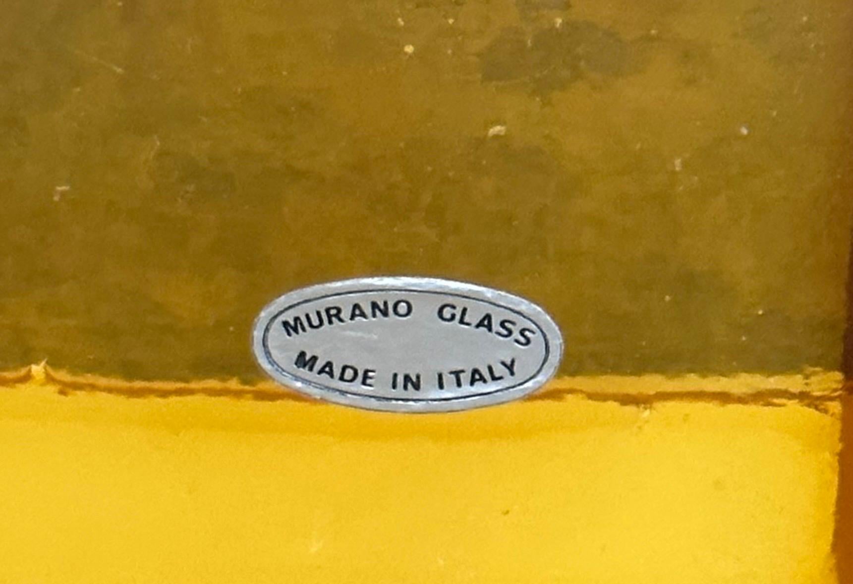 Paar große abstrakte Sommerso-Buchstützen von Luciano Gaspari für Murano-Glas im Angebot 7
