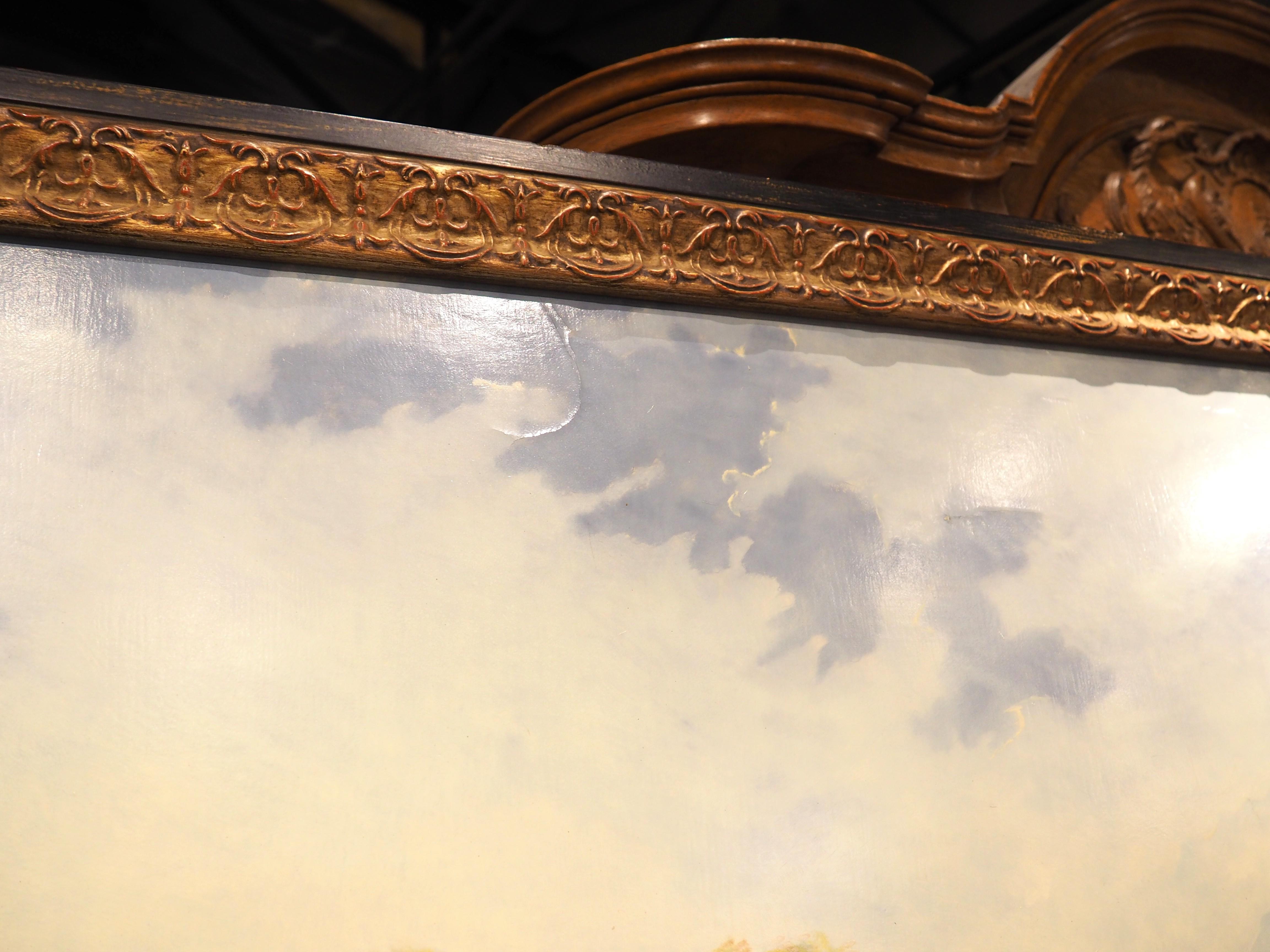 Pareja de cuadros grandes y decorativos de paisajes según Hubert Robert, Finales del siglo XX en venta 8