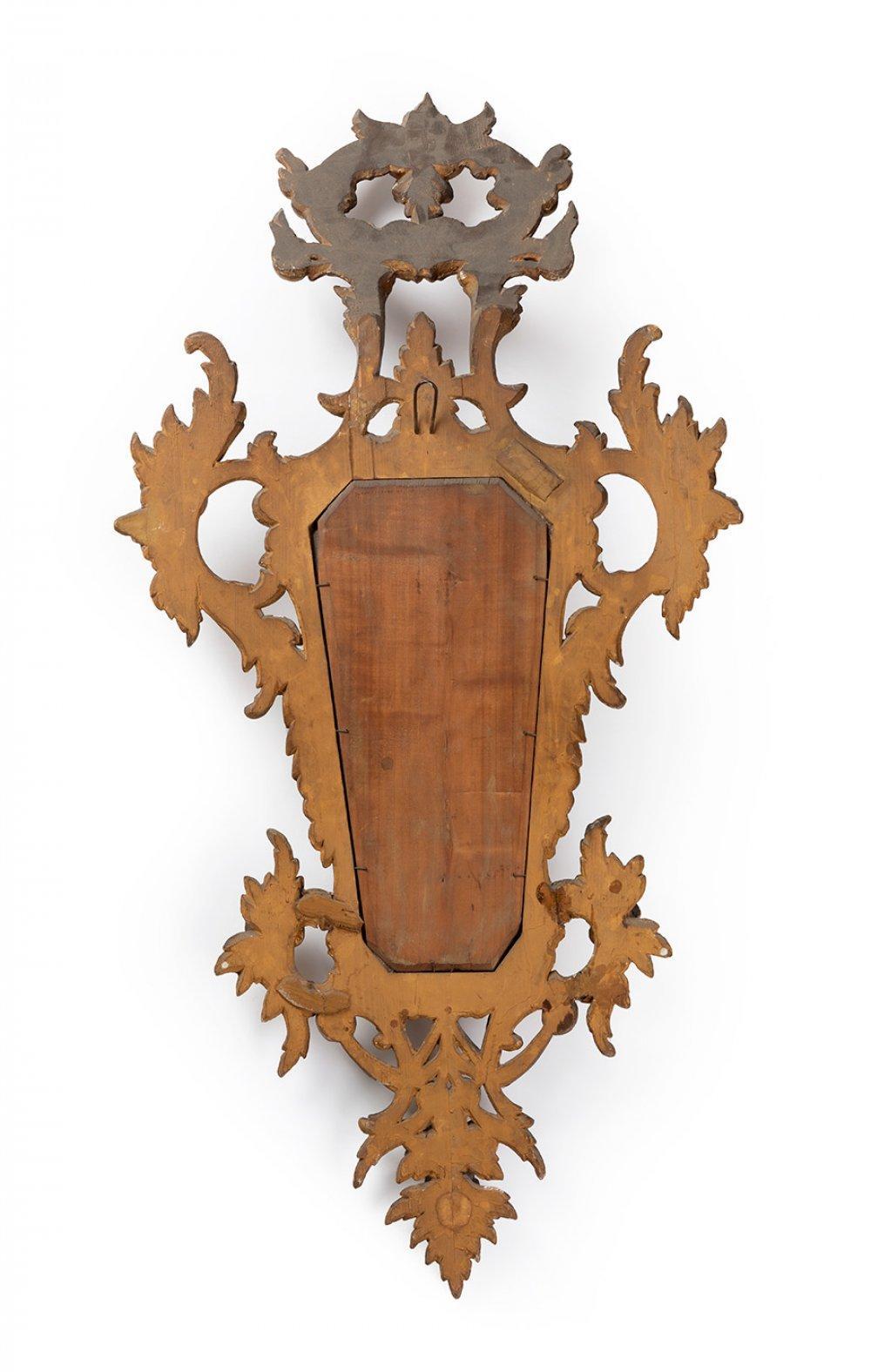 19th Century Pair of large and elaborate European Antique Giltwood Cornucopia Mirrors