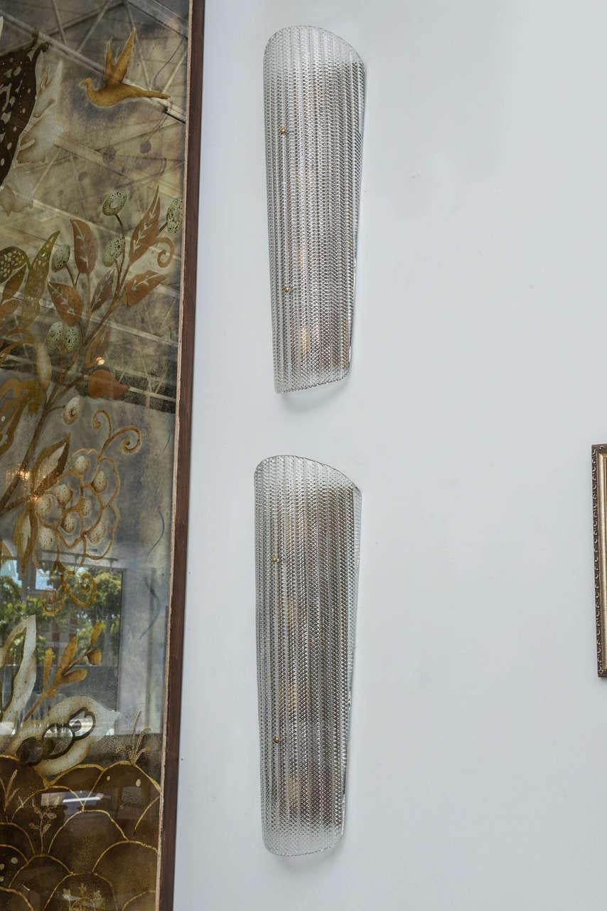 Pair of Large and Impressive Barovier and Toso Wall Sconces For Sale 2