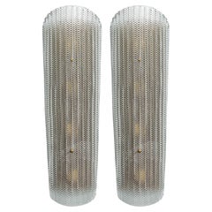 Pair of Large and Impressive Barovier and Toso Wall Sconces