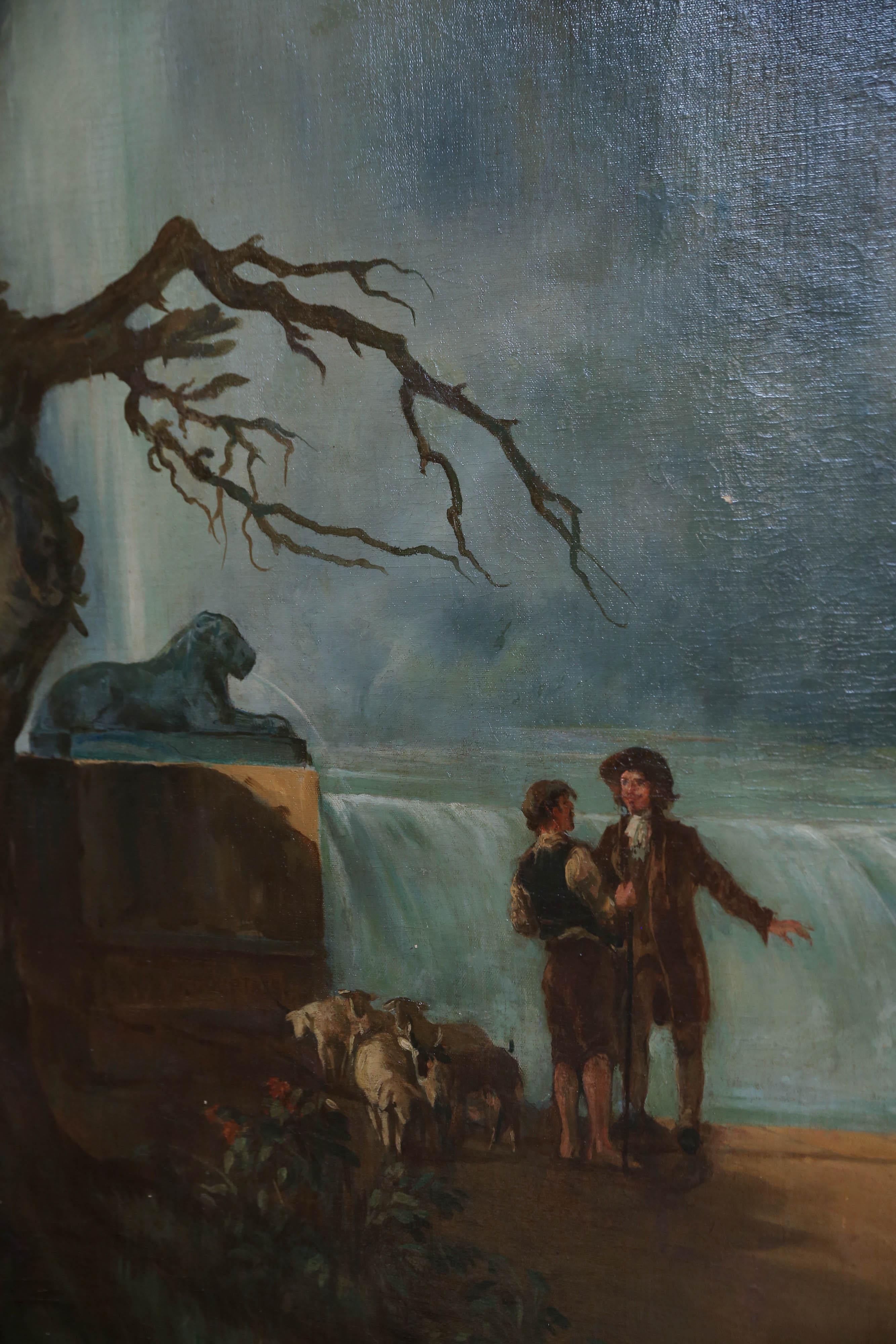 Pair of Large and Majestic European Oil Paintings In Good Condition In Houston, TX