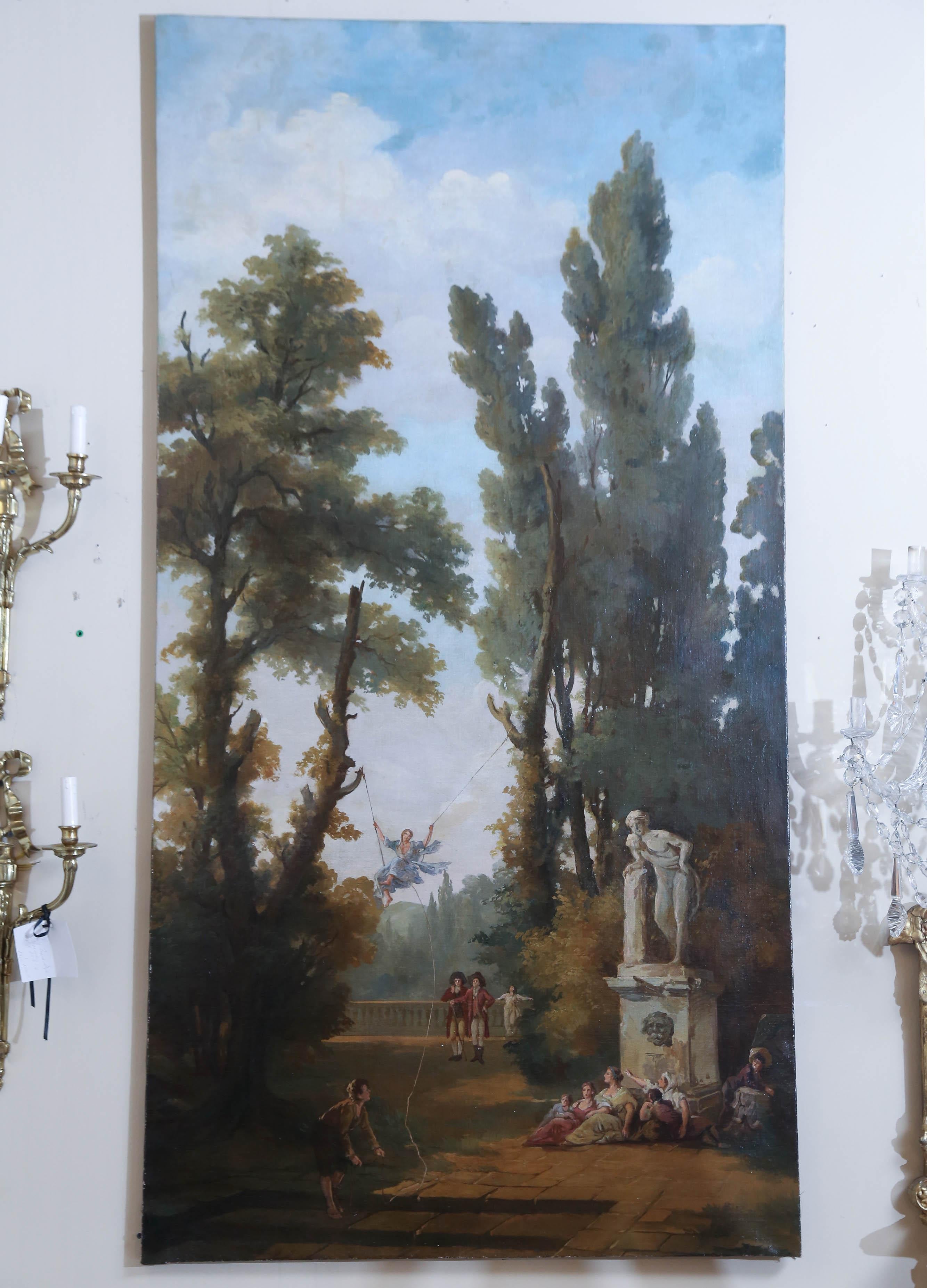 Pair of Large and Majestic European Oil Paintings 1