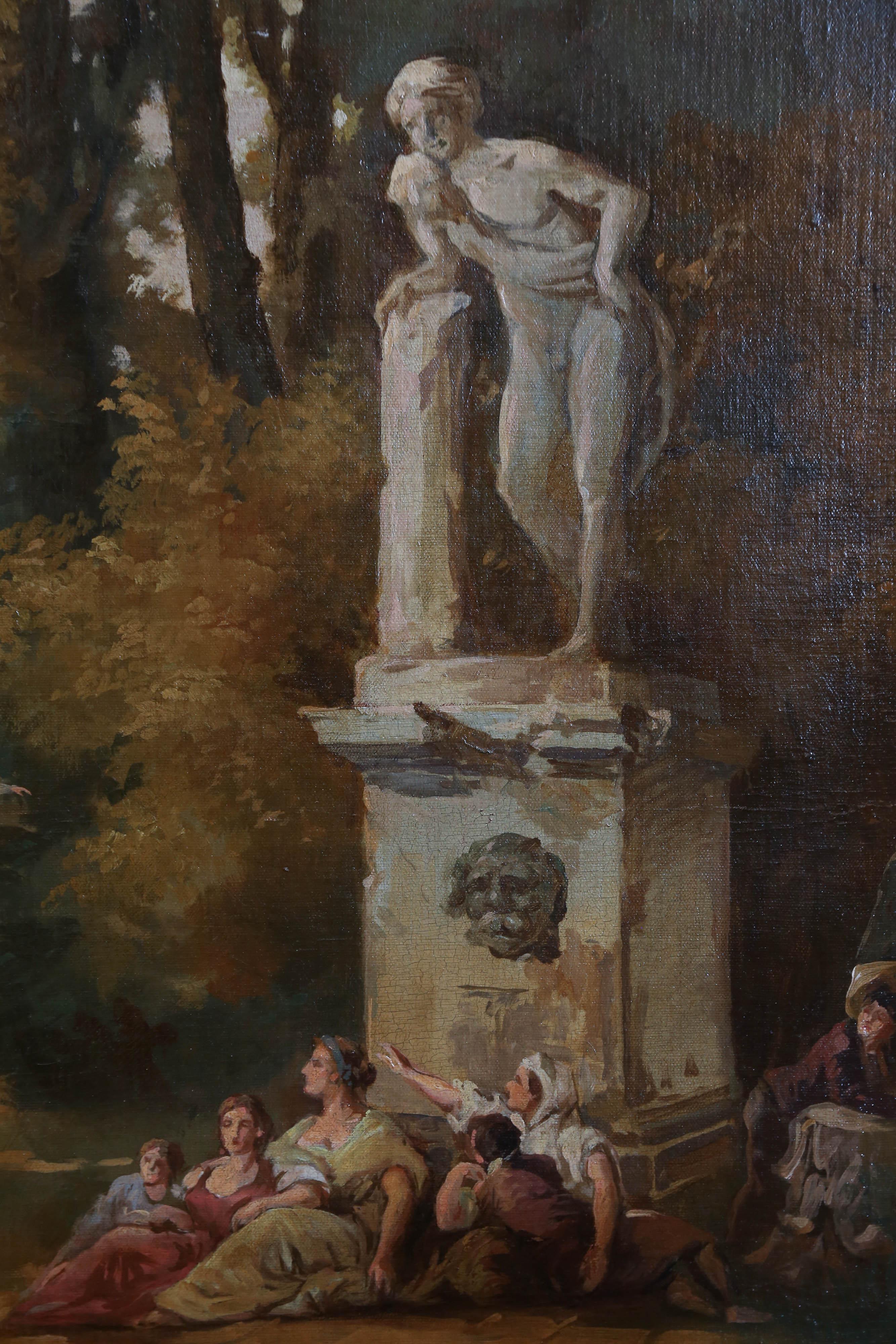 Pair of Large and Majestic European Oil Paintings 3