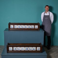 Pair of Large Antique Delft Jardinière Planters