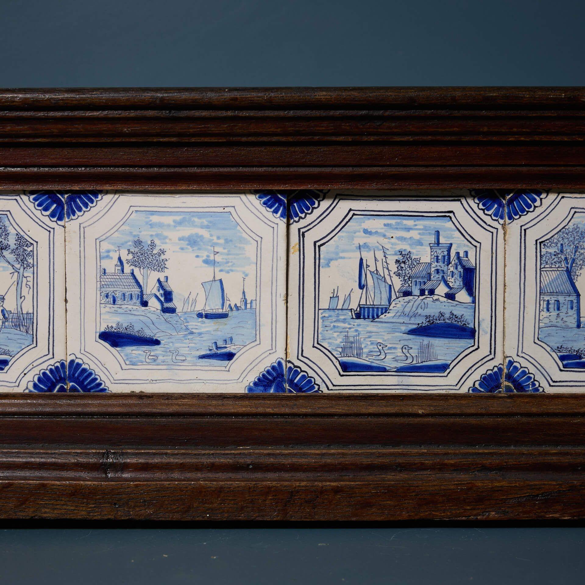 Coppia di grandi fioriere antiche di Delft in vendita 2