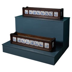 Pair of Large Used Delft Jardinière Planters