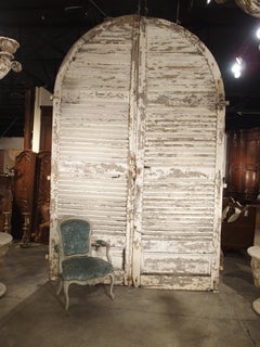 Pair of Large Antique French Door Shutters from a Chateau, 19th Century