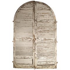 Pair of Large Antique French Door Shutters from a Chateau, 19th Century