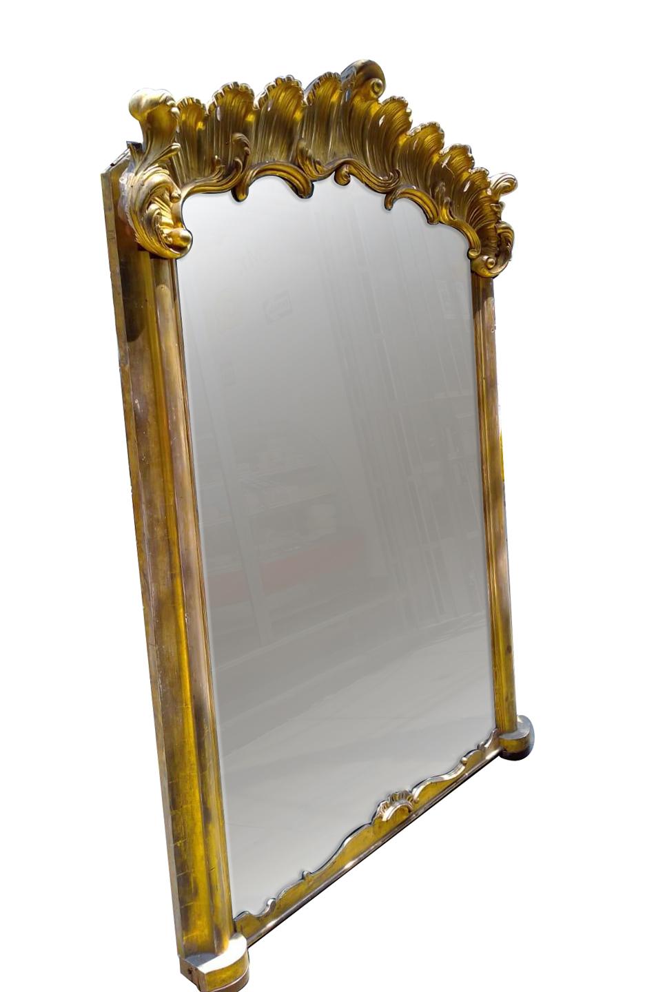 Français Paire de grands miroirs français anciens, vendus par paire en vente