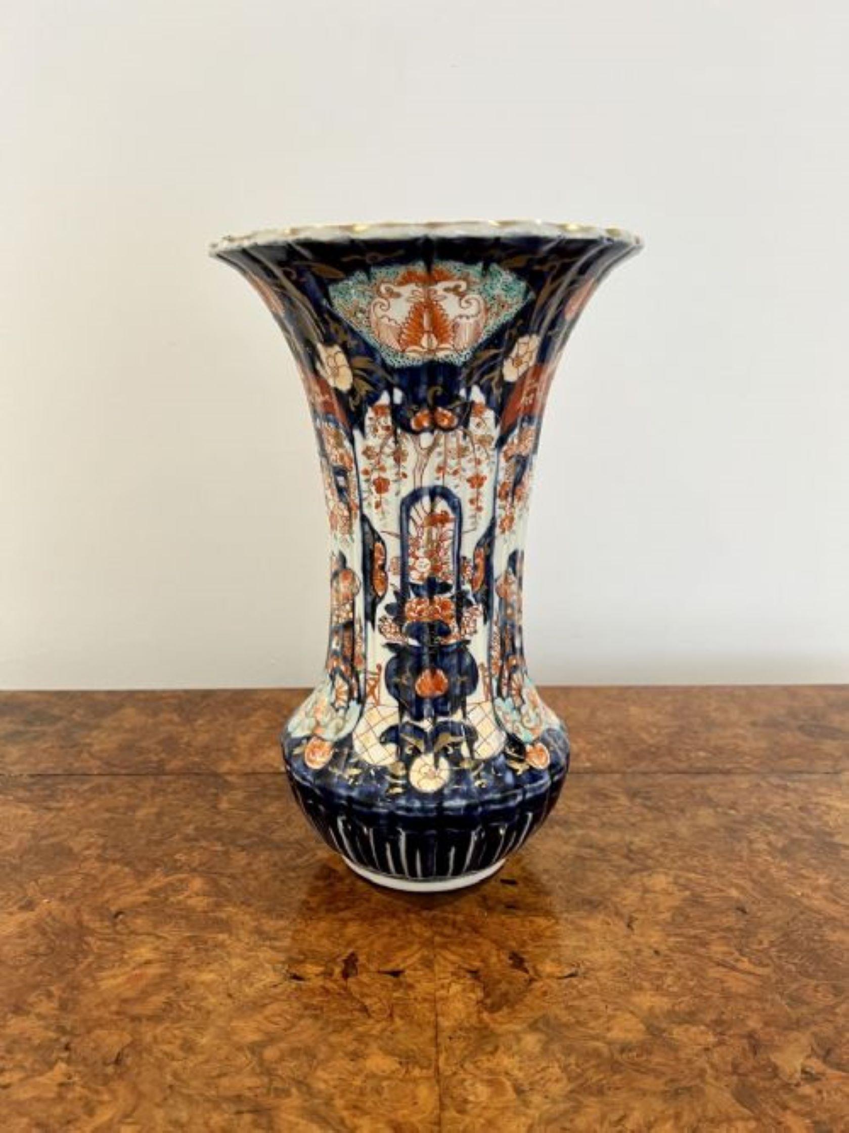 20th Century Pair of large antique quality Japanese imari vases  For Sale