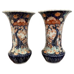 Pair of large antique quality Japanese imari vases