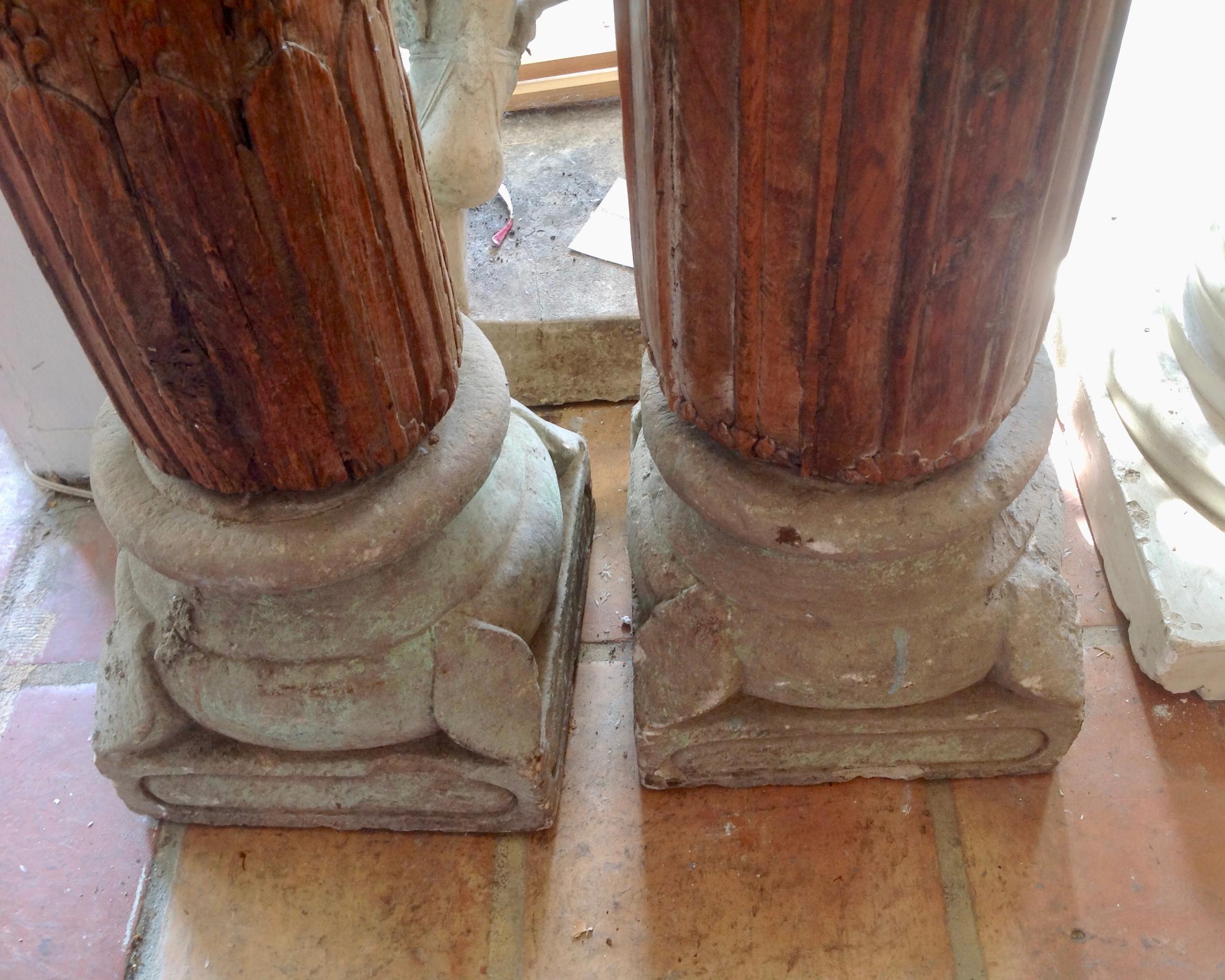 antique wood columns for sale