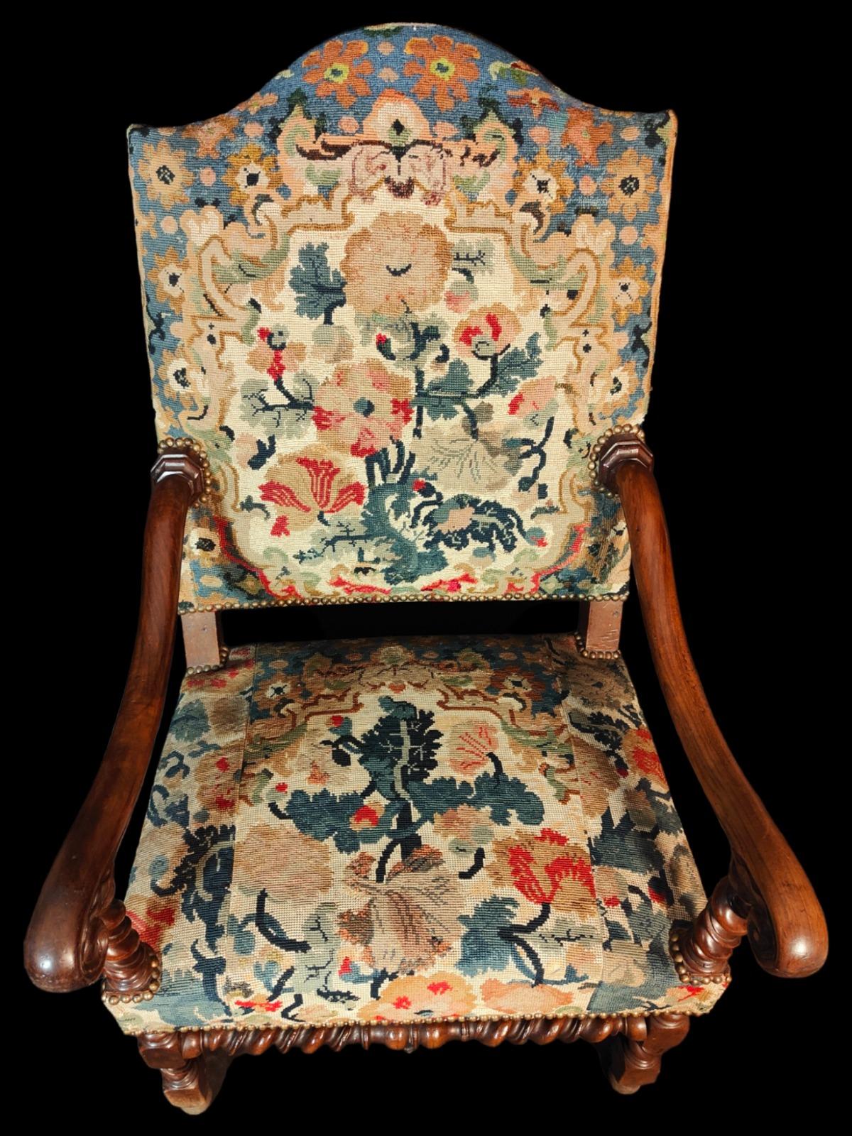 Pair Of Large Armchairs XIX Century
PAIR OF FRENCH ARMCHAIRS FROM THE XIX CENTURY WITH ITS ORIGINAL ABUSSON UPHOLSTERY. THE CONDITION IS VERY GOOD. MEASURES: 112X65X60 CM
