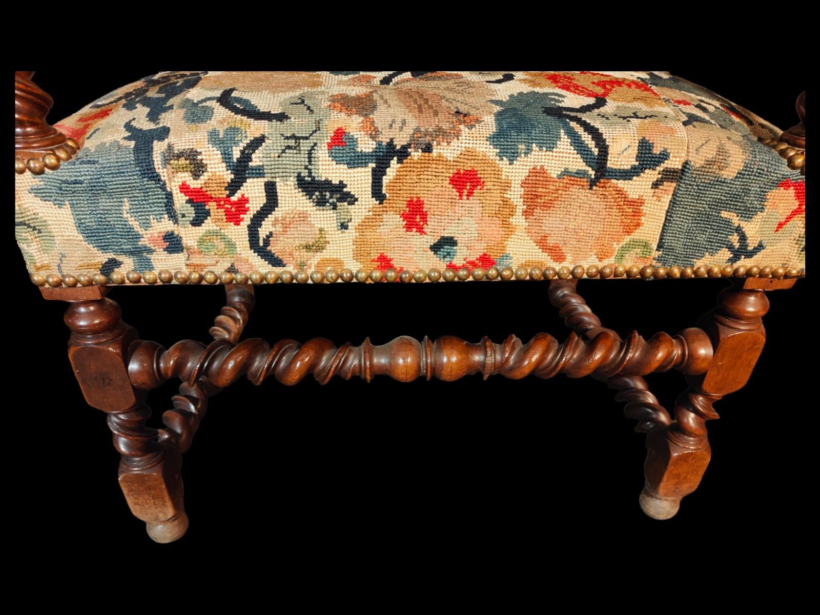 Hand-Crafted Pair Of Large Armchairs 19th Century