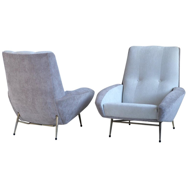 Guy Besnard pair of  armchairs, 1960, offered by Pierre Magne Galerie