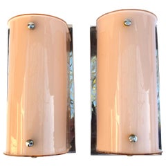 Vintage Pair of Large Art Deco 1930s Wall Lights