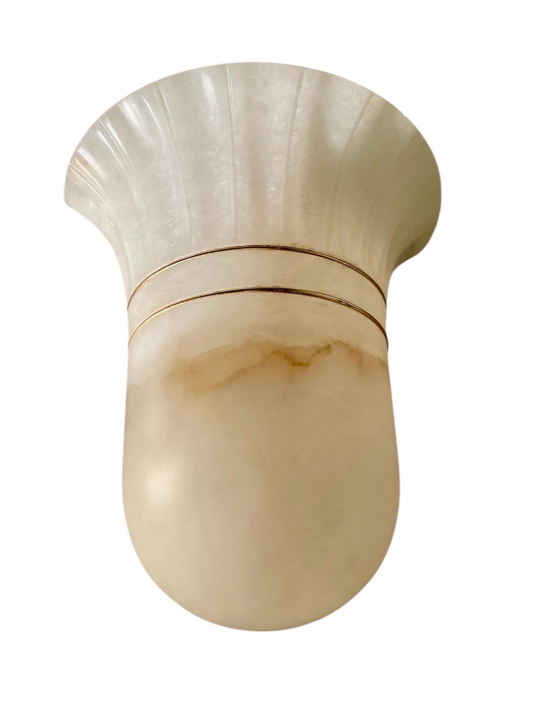 Italian Wall lighting Art Deco marble pair , Italy 1970