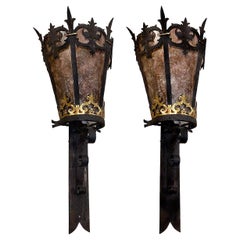 Pair of Large Arts & Crafts Sconces