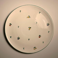 Pair of Large Austrian Ceramic Cake Plates by Gmunder Keramik