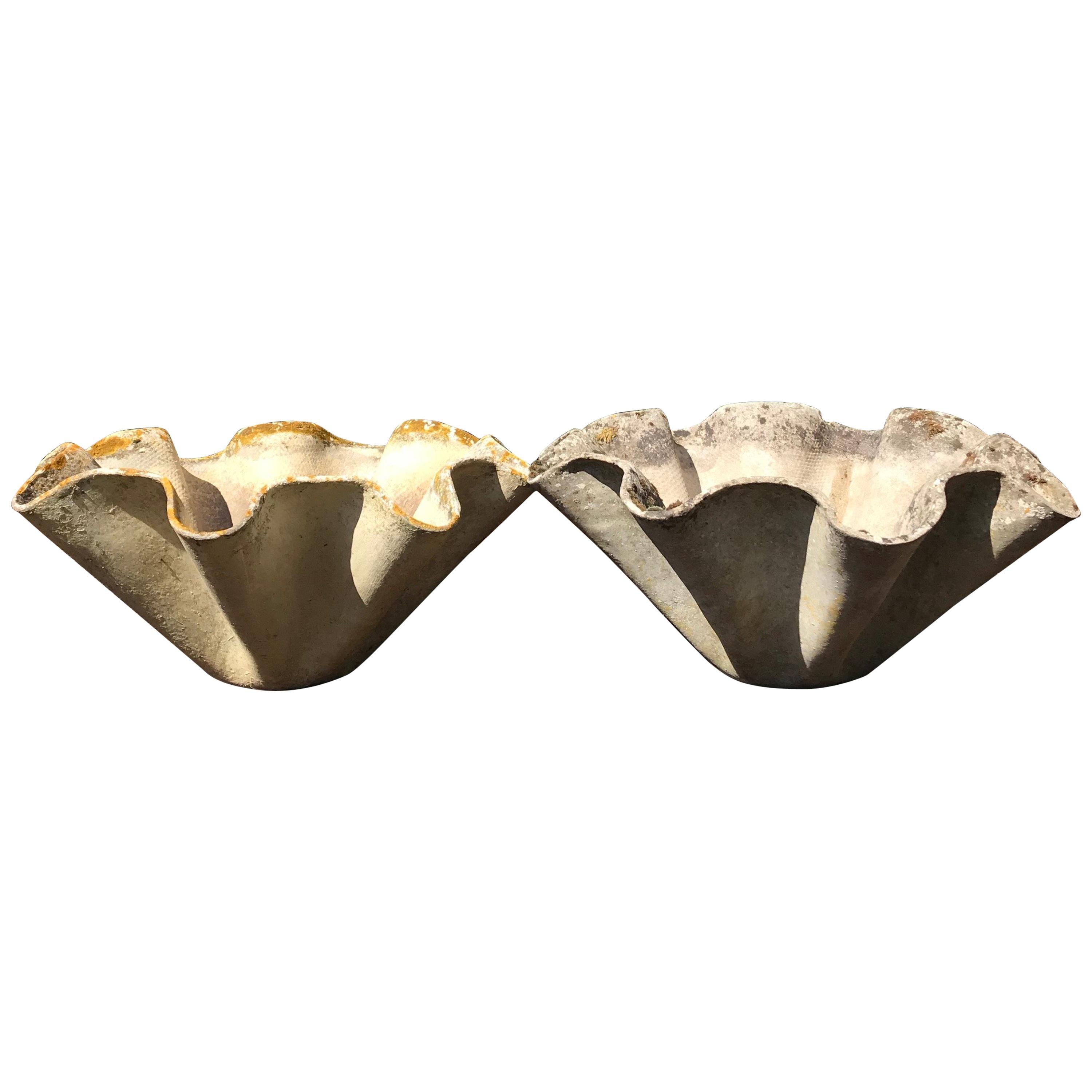 Pair of Large Biomorphic Planters by Willy Guhl