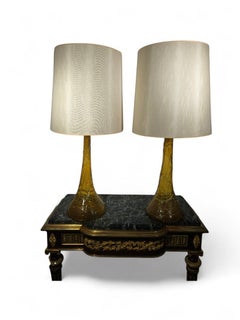 Pair of large blown glass vases – Gordiola Glassworks, early 20th century