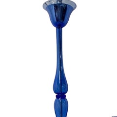 Pair of Large Blue Murano Chandeliers, Sold Individually
