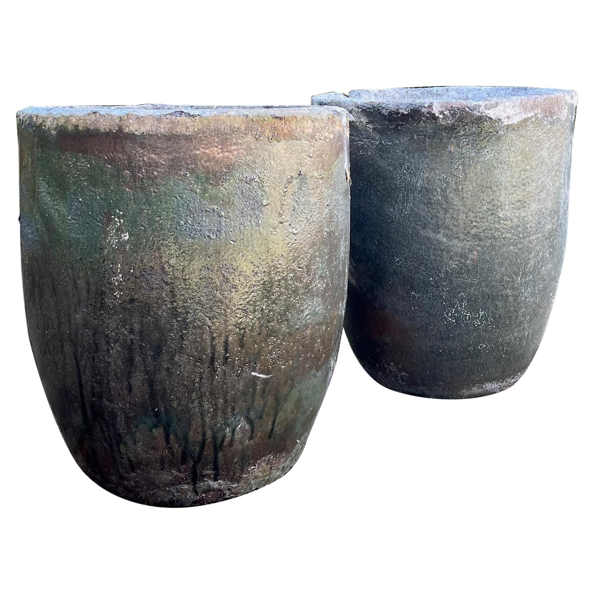 Vintage Foundry Aluminium Ceramic Foundry Crucibles For Sale at 1stDibs