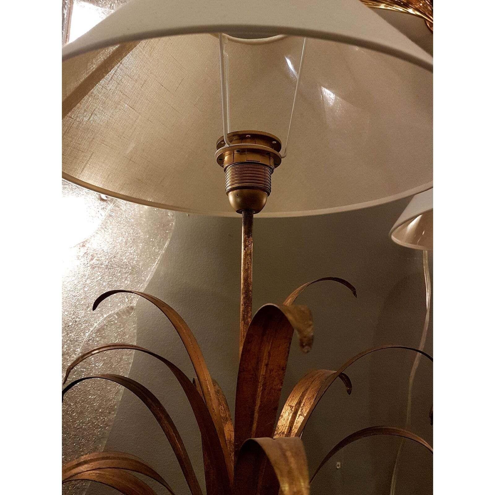 Metal Mid Century Modern Bouquet Table Lamps - a pair
